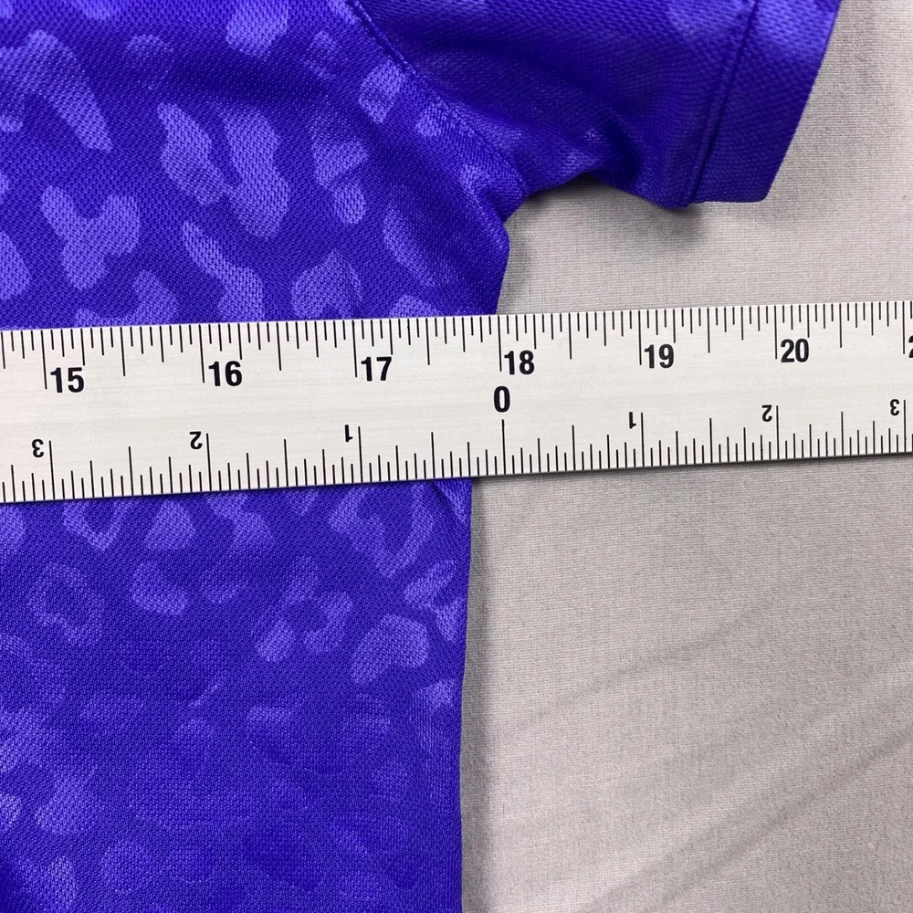 Nike Dri-FIT Victory Golf Polo Women S Purple Leopard Print Breathable NWT